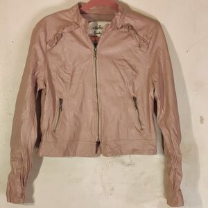 Soulmates Blush Leather Jacket